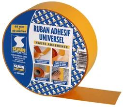 Ruban adhésif universel haute adhérence, pare vapeur, SEMIN, 60 cm x 40 ml