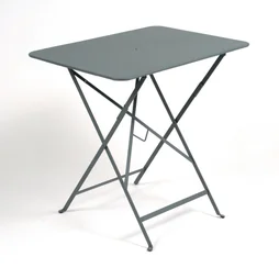 Table de jardin FERMOB Bistro rectangulaire gris / argent 2 personnes