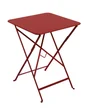 Table de jardin FERMOB Bistro carré rouge 2 personnes