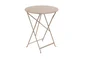 Table de jardin FERMOB Bistro rond marron 2 personnes