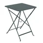 Table de jardin FERMOB Bistro carré gris / argent 2 personnes