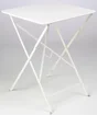 Table de jardin FERMOB Bistro carré blanc 2 personnes