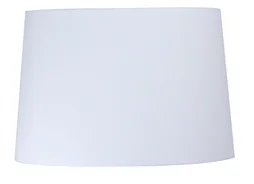 Abat-jour OVALE COTON H.29 cm, diam.44 cm toiline, blanc cassé COREP
