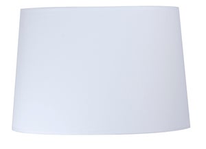 Abat-jour OVALE COTON H.29 cm, diam.44 cm toiline, blanc cassé COREP