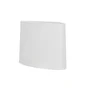 Abat-jour OVALE COTON H.29 cm, diam.44 cm toiline, blanc cassé COREP