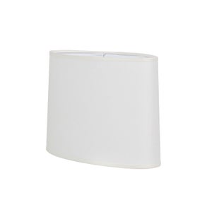Abat-jour OVALE COTON H.29 cm, diam.44 cm toiline, blanc cassé COREP
