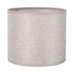 Abat-jour Tube Hauteur 14 cm, Diamètre 18 cm coton, shine