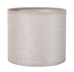 Abat-jour Tube H.15 cm, diam.20 cm coton, shine COREP