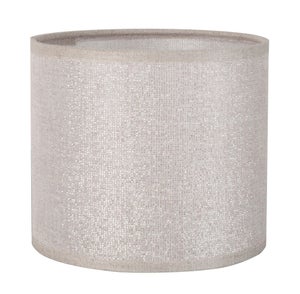 Abat-jour Tube H.15 cm, diam.20 cm coton, shine COREP