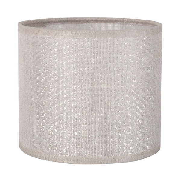 Abat-jour Tube H.15 cm, diam.20 cm coton, shine COREP