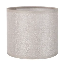 Abat-jour Tube H.13 cm, diam.15 cm coton, shine COREP