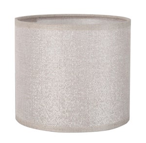 Abat-jour Tube H.13 cm, diam.15 cm coton, shine COREP