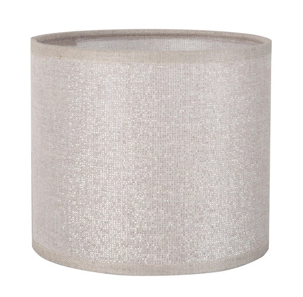 Abat-jour Tube H.13 cm, diam.15 cm coton, shine COREP