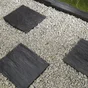 Pas japonais Ardoise en pierre naturelle gris ardoise, L.40 x l.30 x Ep.3.5 cm