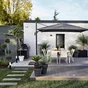 Traverse droite ardoise gris, H.25 x L.75 cm