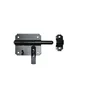 Verrou de box porte cadenas acier prépeint, AFBAT, diam. 10 mm x L.100 x P.20 mm noir
