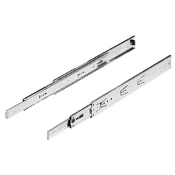 Lot de 2 coulisses pour tiroir a billes, HETTICH 45 kg L.25 cm