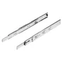 Lot de 2 coulisses pour tiroir a billes, HETTICH 45 kg L.25 cm