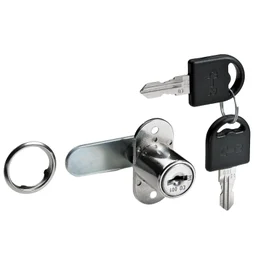 Serrure de meuble acier à encastrer HETTICH 32 mm réversible