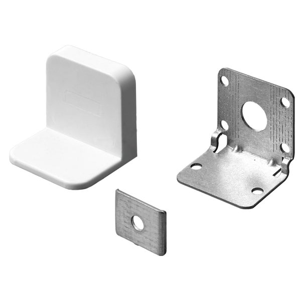 Lot de 2 Suspensions de meuble acier zingue HETTICH, l.45 mm