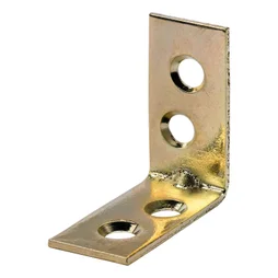 Equerre d'assemblage acier laitonne HETTICH, l.30 mm