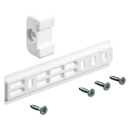 Glissière pour porte de réfrigerateur encastrable, plastique, coloris blanc