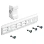 Glissière pour porte de réfrigerateur encastrable, plastique, coloris blanc