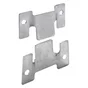 Lot de 2 raccords d'assemblage acier zingue HETTICH, l.100 mm