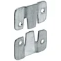 Lot de 2 raccords d'assemblage acier zingue HETTICH, l.45 mm
