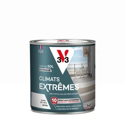 Peinture sol Climats extrêmes V33, RAL 9016, blanc satiné, 0.5L