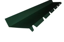 Faîtière sur mur pour plaque nervurée 63/100 vert, L.2.1 m