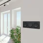 Plaque triple Odace Touch, SCHNEIDER ELECTRIC, anthracite liseré anthracite