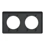 Plaque double Odace Touch, SCHNEIDER ELECTRIC, anthracite liseré anthracite