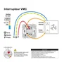 Interrupteur vmc à assembler Odace, SCHNEIDER ELECTRIC, gris anthracite