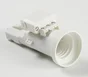 Douille E27 et fiche DCL e27 vis polypropylène blanc