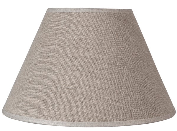 Abat-jour Sweet H.14 cm, diam.22 cm toile de jute, naturel COREP