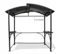 Abri pour barbecue autoportant, aluminium gris anthracite, 3.6 m²