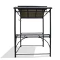 Abri pour barbecue autoportant, aluminium gris anthracite, 3.6 m²
