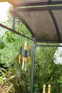 Abri pour barbecue autoportant, aluminium gris anthracite, 3.6 m²