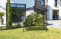 Abri pour barbecue autoportant, aluminium gris anthracite, 3.6 m²