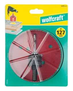 Scie cloche BIM bois/plastique/métal wolfcraft diamètre 127 mm