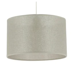 Suspension NATT, E27, diam.29 cm, coton argent strass, METROPOLIGHT