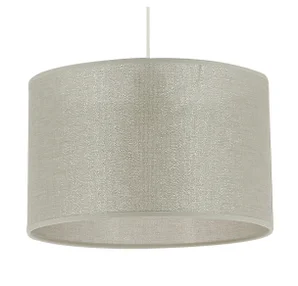 Suspension NATT, E27, diam.29 cm, coton argent strass, METROPOLIGHT