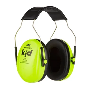 Casque antibruit snr 27 db 3M Peltor pour enfant vert 87-98db