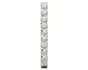 Boule Noel polystyrene d6cm blanc mat/paillette lot de 10