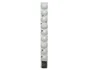 Boule Noel polystyrene d6cm blanc mat/paillette lot de 10