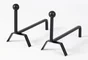 Chenets acier FIRE doppio, l. 16 cm x H. 26 cm