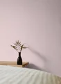 Papier peint vinyle textile nacré rose blush