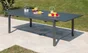 Table de jardin de repas Miami rectangulaire gris anthracite de 6 à 10 personnes