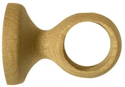 Support tringle à rideau Design, 28 mm chêne clair lasuré INSPIRE